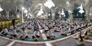 در جوار حرم نورانی امام رضا (ع) ۱۴ ماهه حافظ کل قرآن شوید+عکس